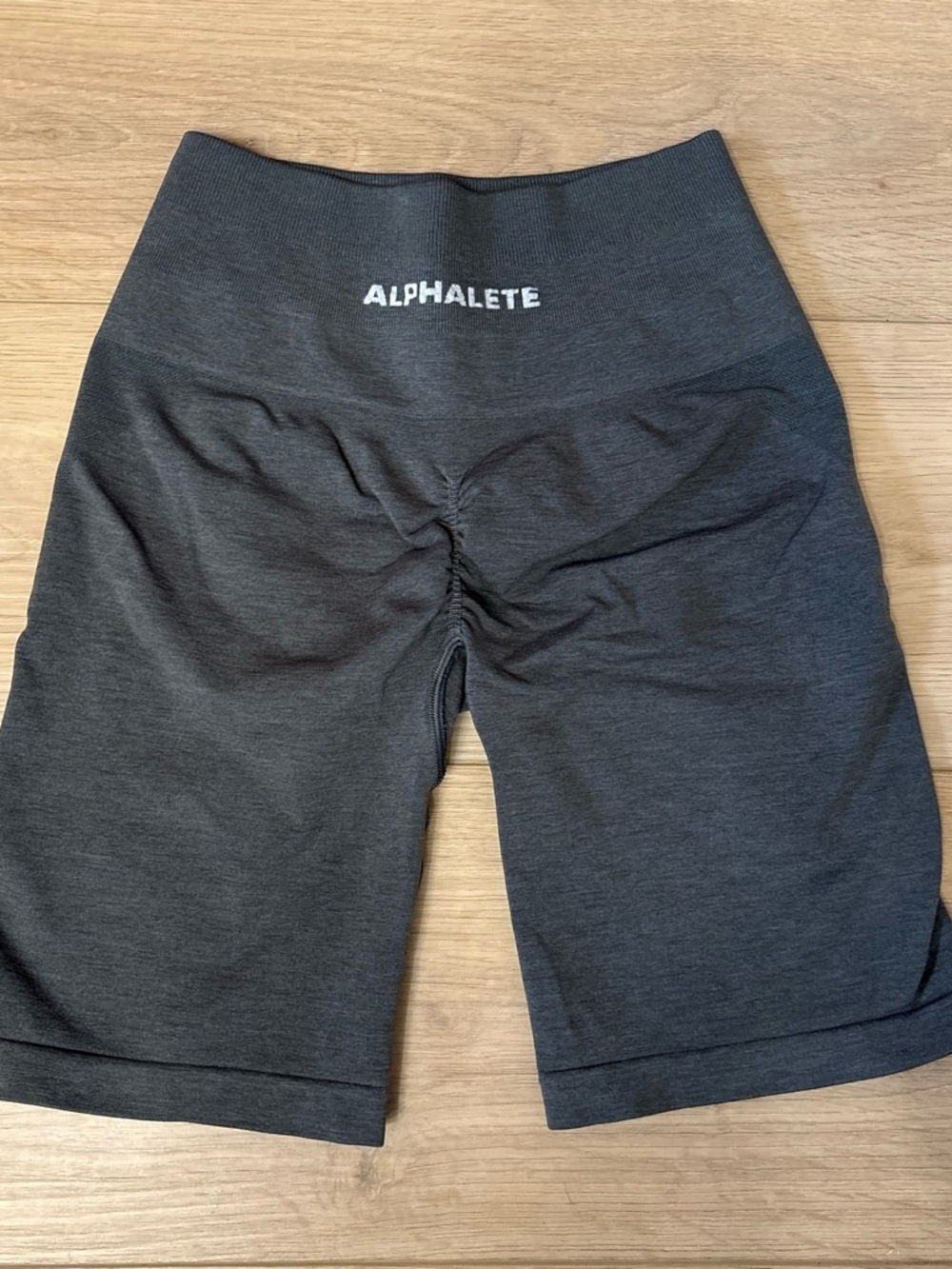 Guess Women's Charcoal Scrunch Bike Shorts